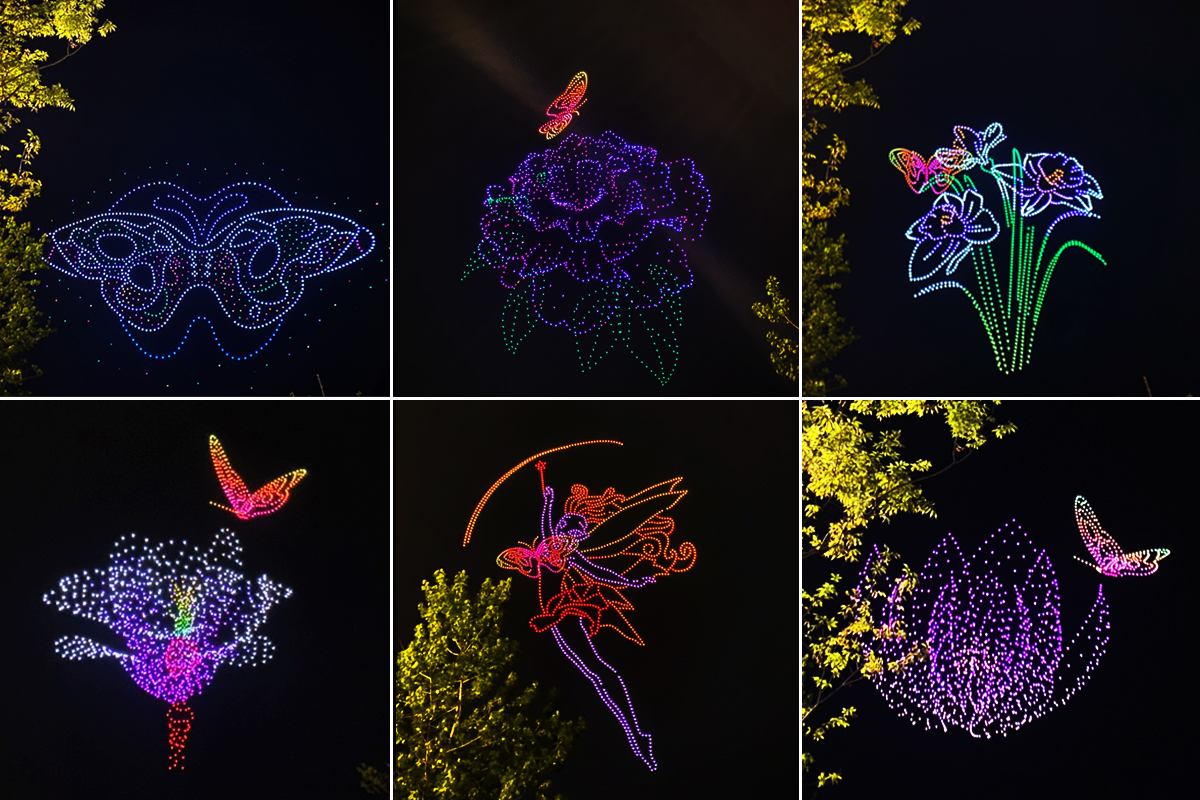 中國(guó)花博會(huì)無人機(jī)表演